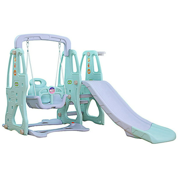 Details about   Indoor/Outdoor Play Kids Climber & Swing Set Backyard Playground Outside Slide